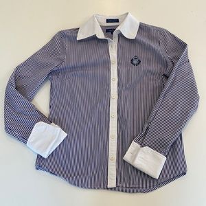 Women's Faconnable Button-Up Shirt, Size XS, Designed in France